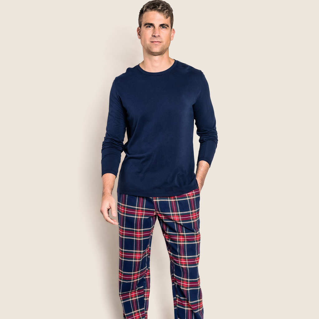 Men's Brushed Cotton Pants in Windsor Tartan - The Well Appointed House