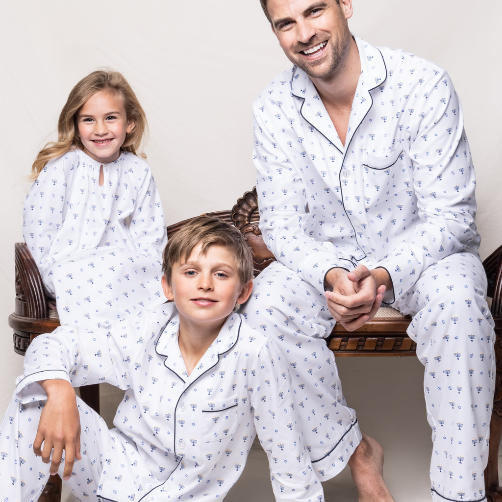 Men's Twill Pajama Set in Happy Hanukkah - The Well Appointed House