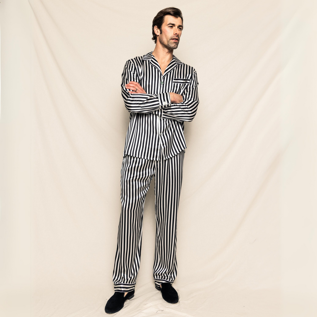 Men's Silk Pajama Set in Bengal Stripe - The Well Appointed House