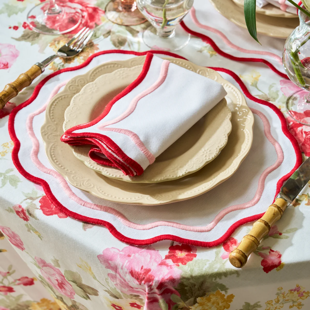 Wild Roses Cotton Tablecloth - The Well Appointed House