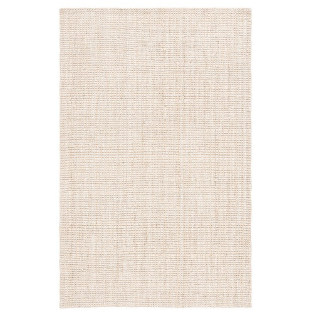 Natural Fiber Bleached Ivory Area Rug - The Well Appointed House