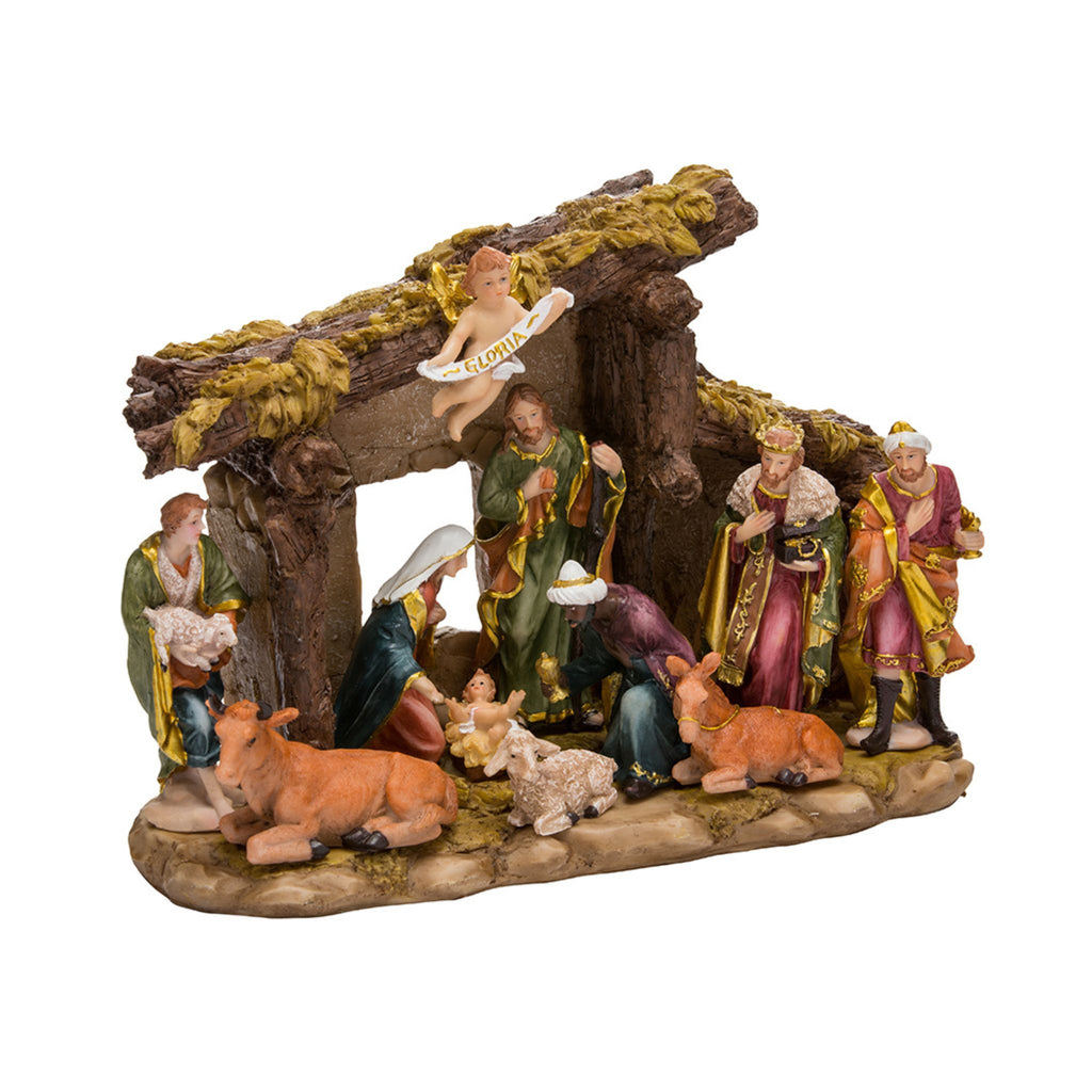 Nativity Set With 11 Figures and Stable-The Well Appointed House