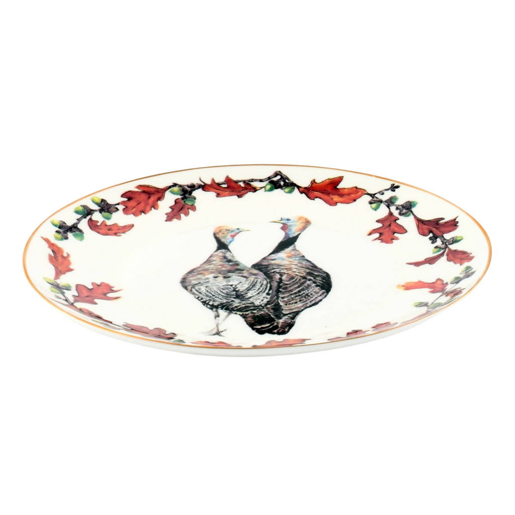 Norwood Narragansett Turkey Bone China Round  Dinner Plate - The Well Appointed House