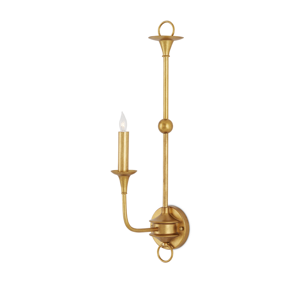 Nottaway Gold Single-Light Wall Sconce  The Well Appointed House