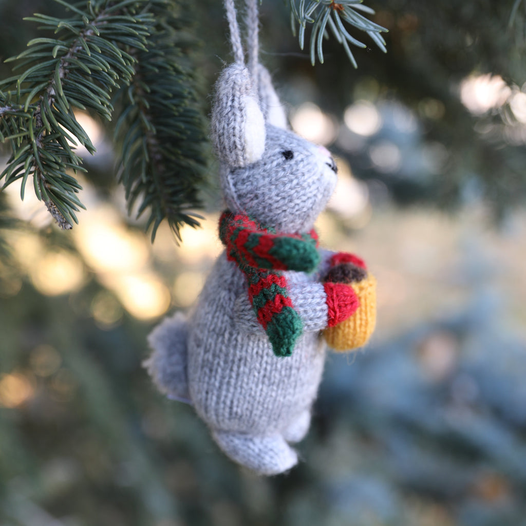 Bunny with Cocoa Ornament - The Well Appointed House