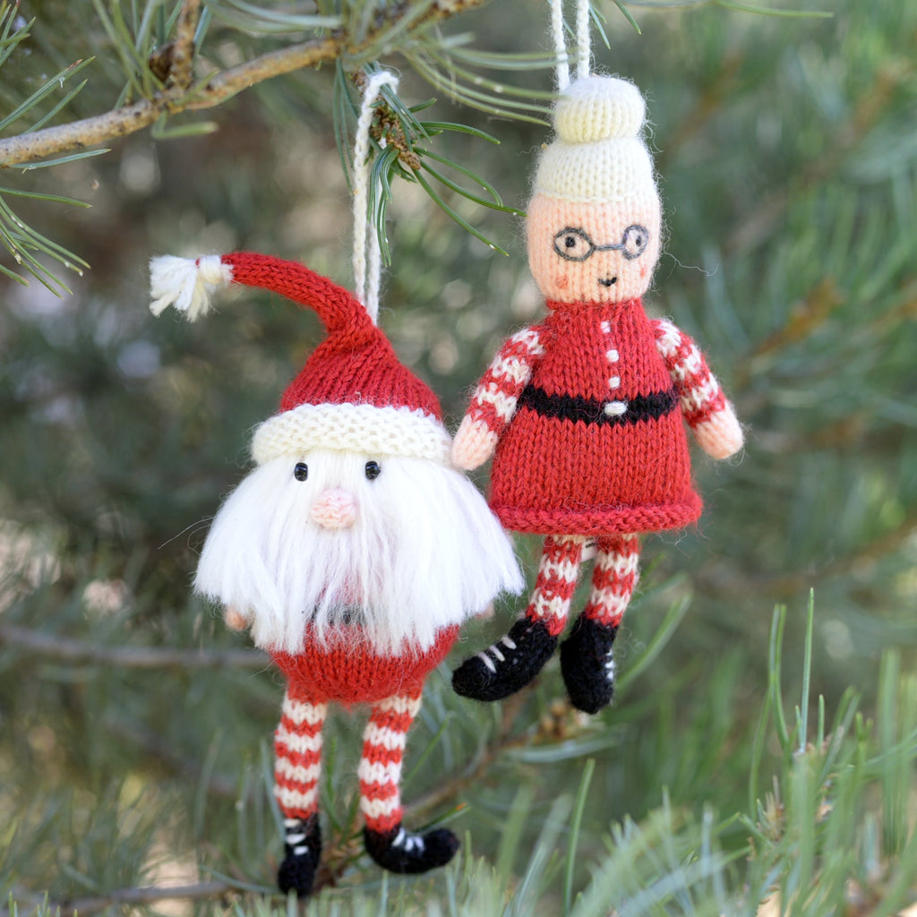 Mr. and Mrs. Claus Ornaments - The Well Appointed House