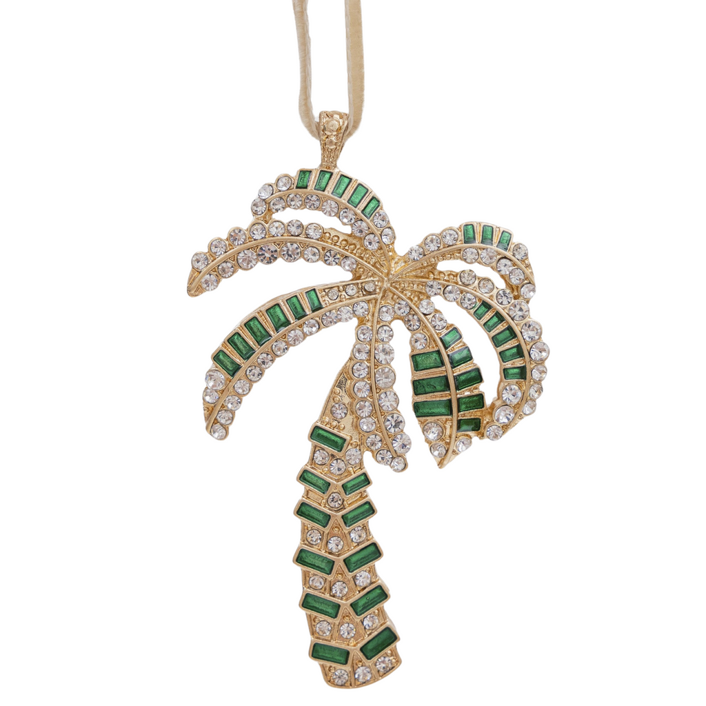 Palm Tree Hanging Ornament, Green - The Well Appointed House