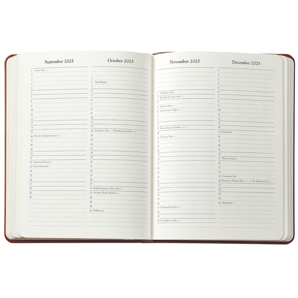 Personalize Embossed Python Leather 2025 Desk Diary - The Well Appointed House