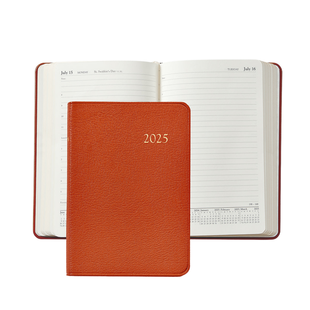 Personalize Goatskin Leather 2025 Daily Journal - THE WELL APPOINTED HOUSE