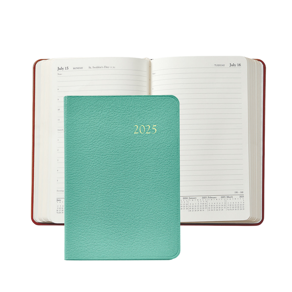 Personalize Goatskin Leather 2025 Daily Journal - THE WELL APPOINTED HOUSE