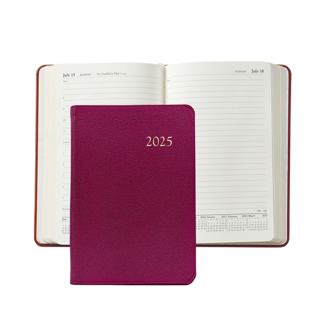 Personalize Goatskin Leather 2025 Daily Journal - THE WELL APPOINTED HOUSE