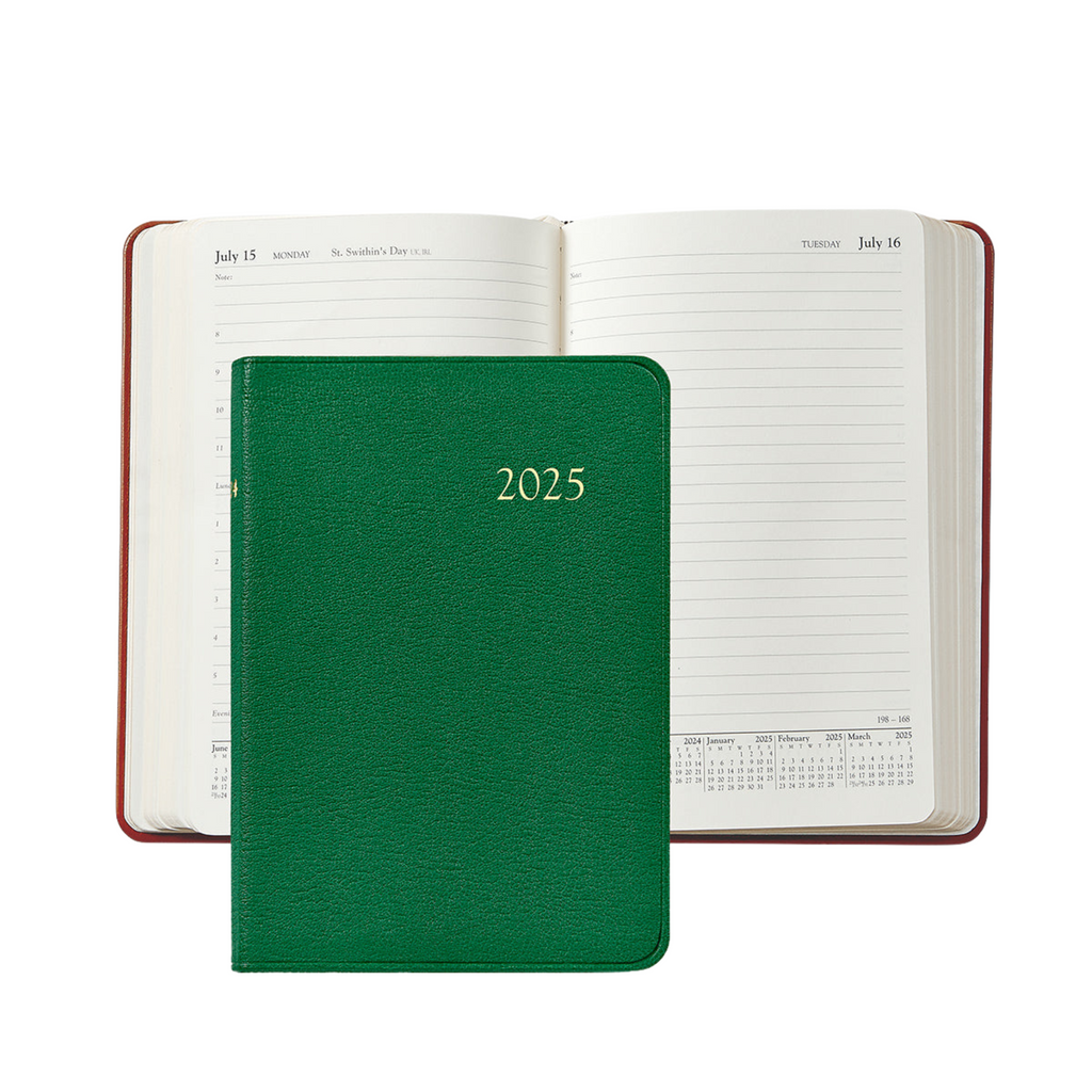 Personalize Goatskin Leather 2025 Daily Journal - THE WELL APPOINTED HOUSE