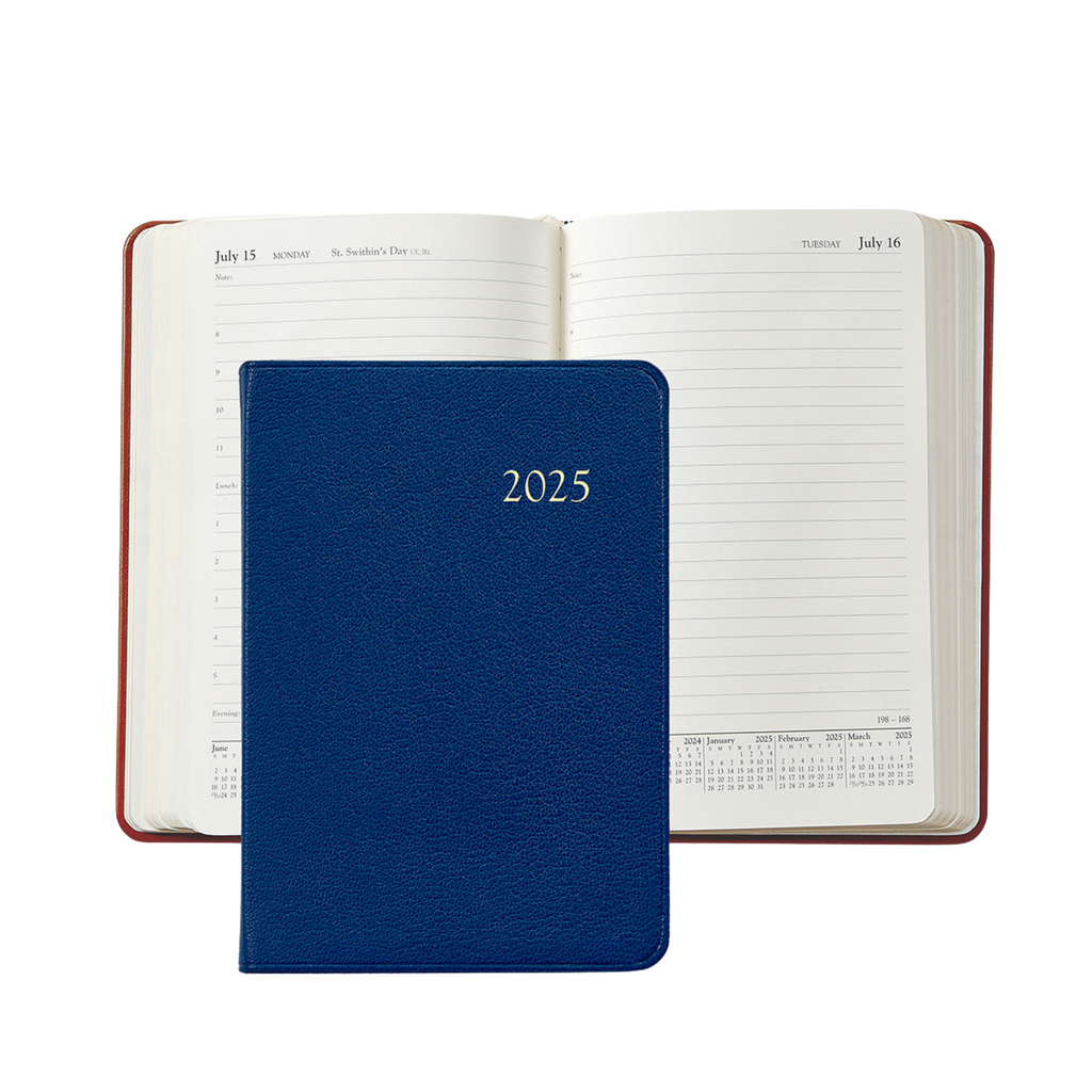 Personalize Goatskin Leather 2025 Daily Journal - THE WELL APPOINTED HOUSE