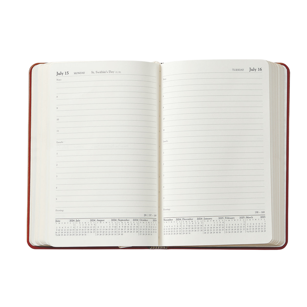 Personalize Goatskin Leather 2025 Daily Journal - THE WELL APPOINTED HOUSE