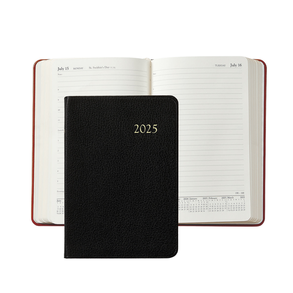 Personalize Goatskin Leather 2025 Daily Journal - THE WELL APPOINTED HOUSE