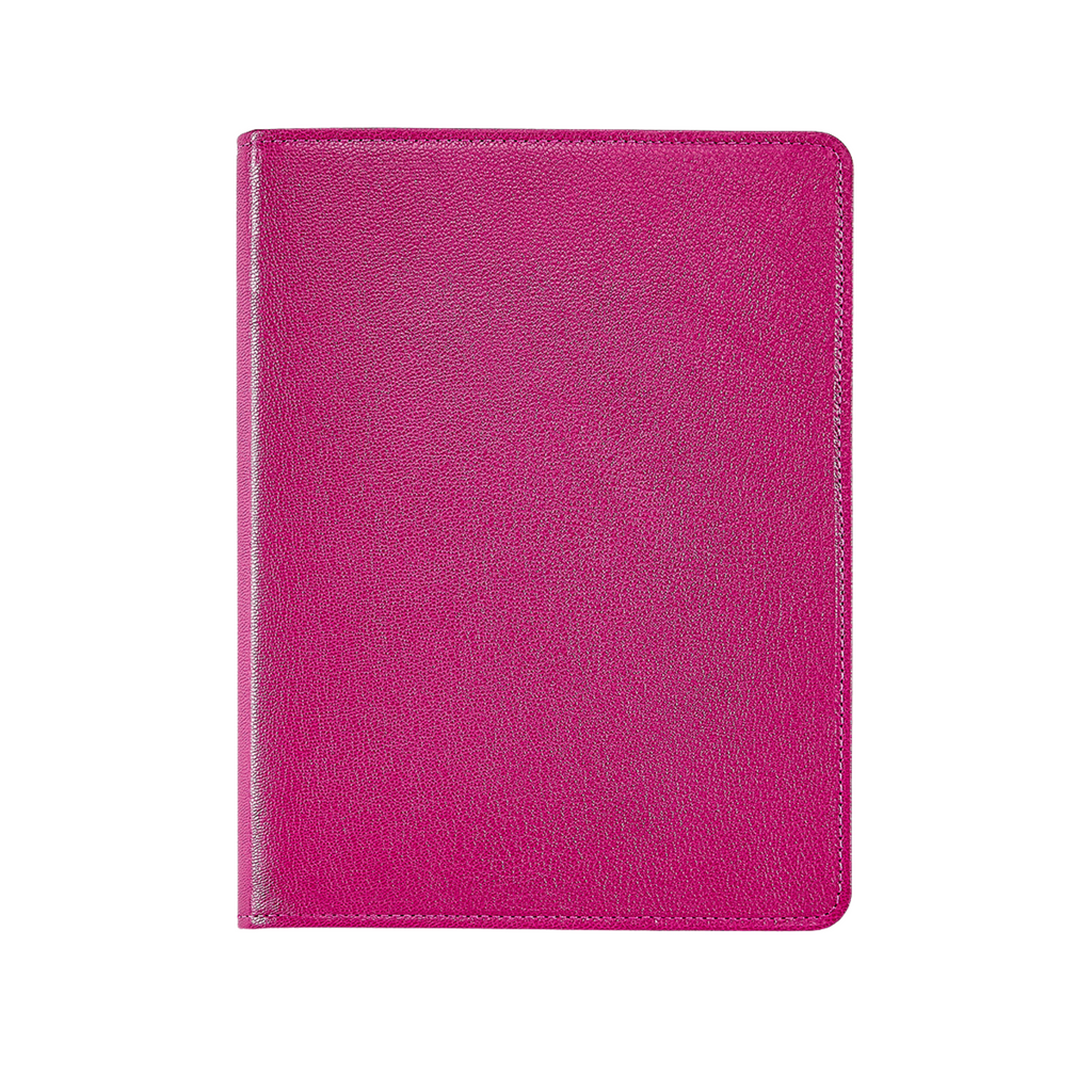 Personalize Goatskin Leather 9" Refillable Notebook - The Well Appointed House