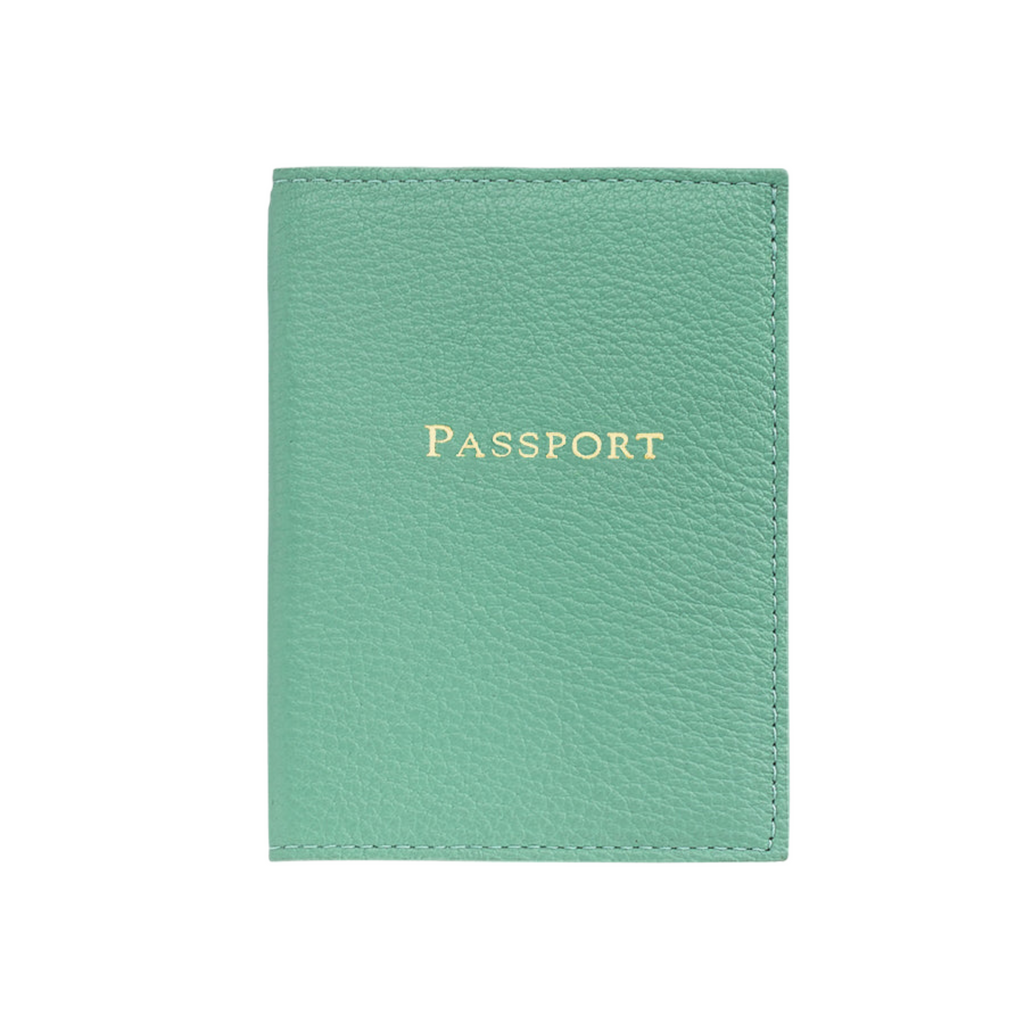 Personalize Goatskin Leather Passport Holder - The Well Appointed House