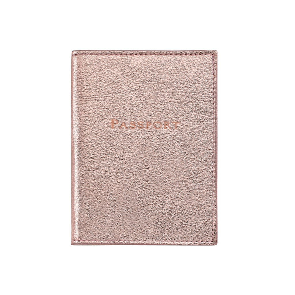 Personalize Goatskin Leather Passport Holder - The Well Appointed House