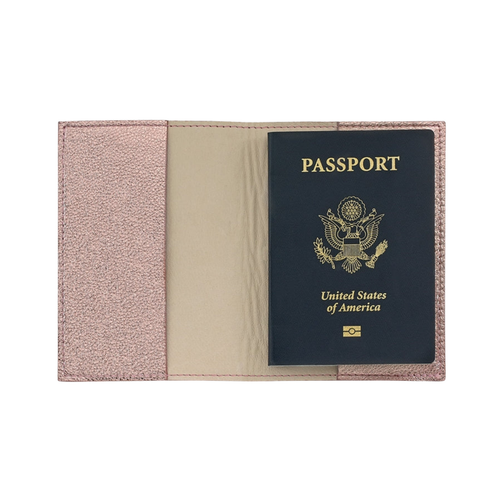 Personalize Goatskin Leather Passport Holder - The Well Appointed House