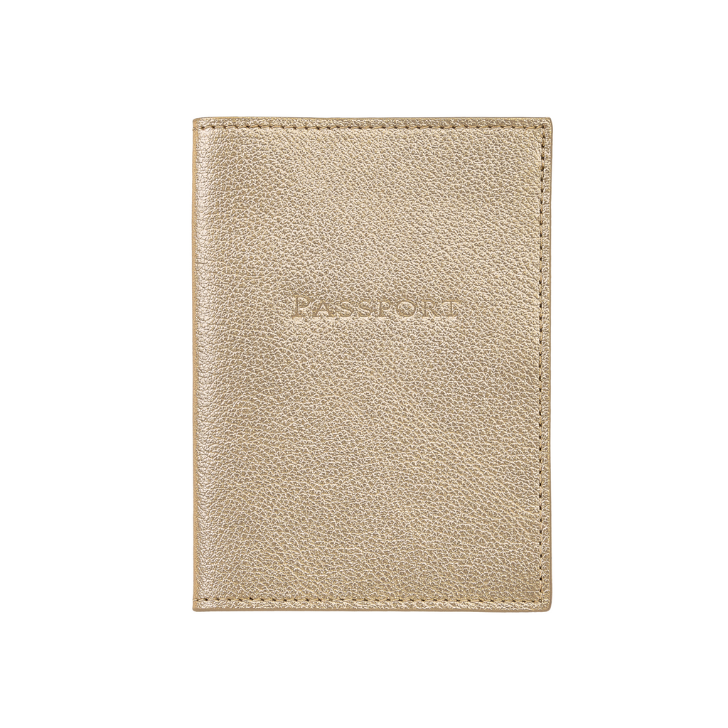 Personalize Goatskin Leather Passport Holder - The Well Appointed House