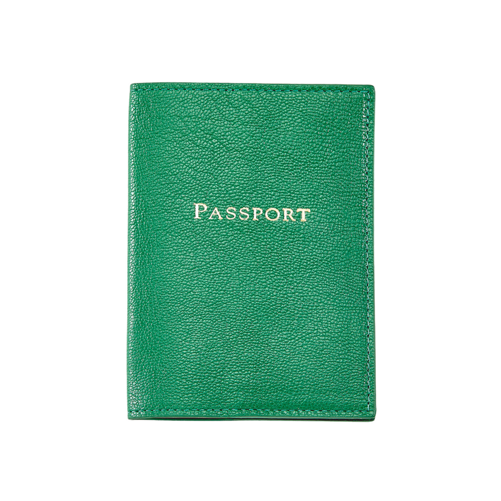 Personalize Goatskin Leather Passport Holder - The Well Appointed House