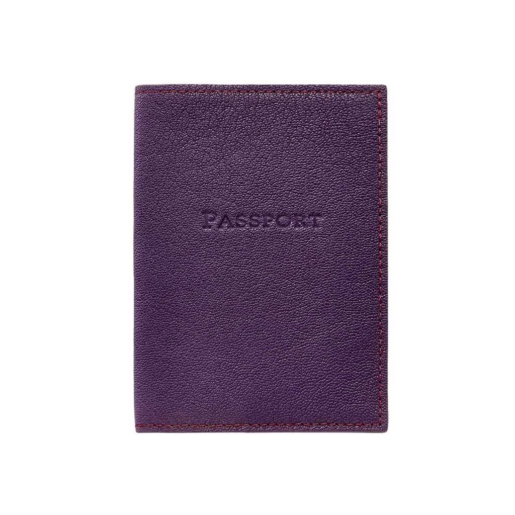 Personalize Goatskin Leather Passport Holder - The Well Appointed House