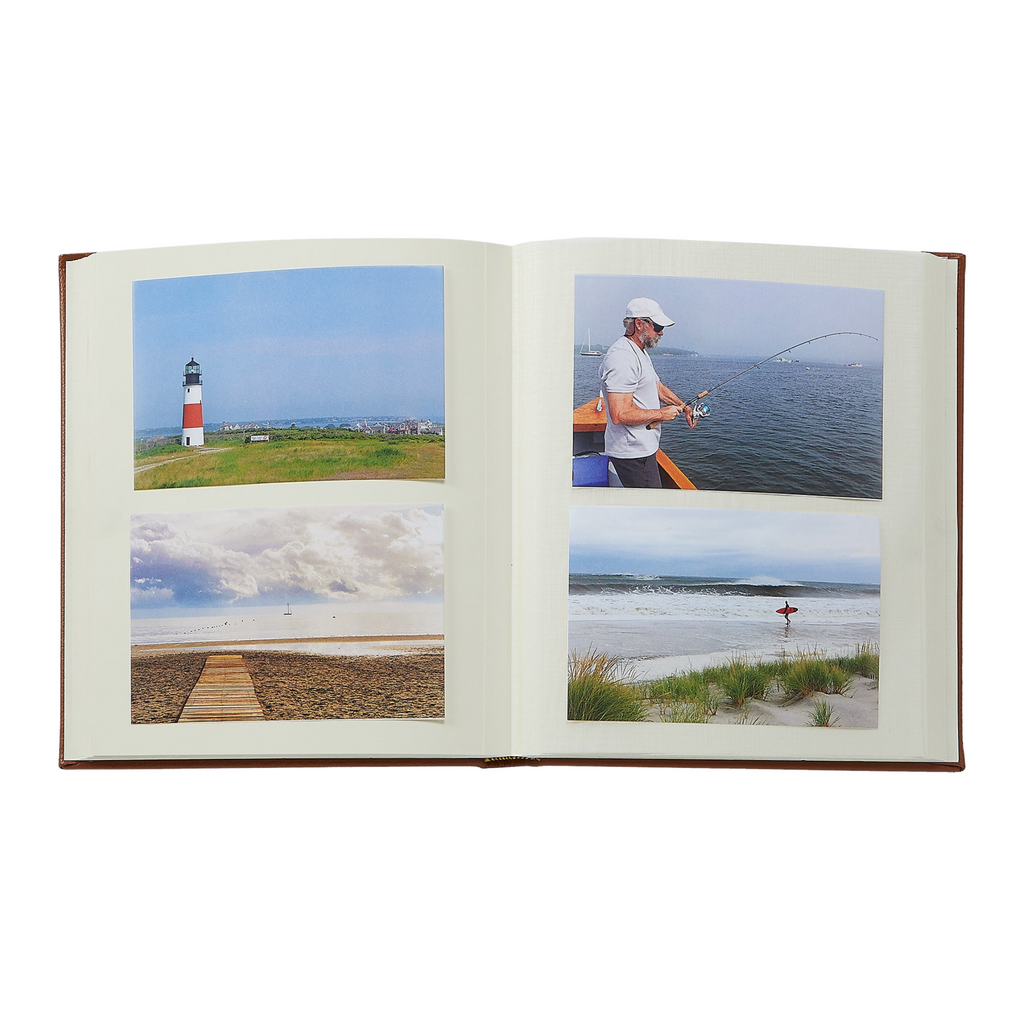 Personalize Pebble Grain Leather Bound Album - THE WELL APPOINTED HOUSE