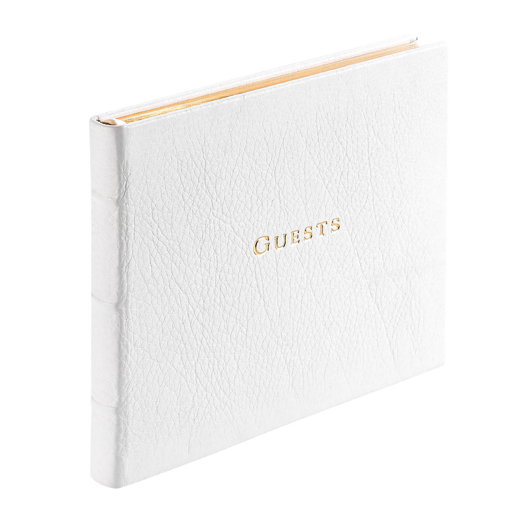 Personalize Pebble Grain Leather Guest Book - the well appointed house