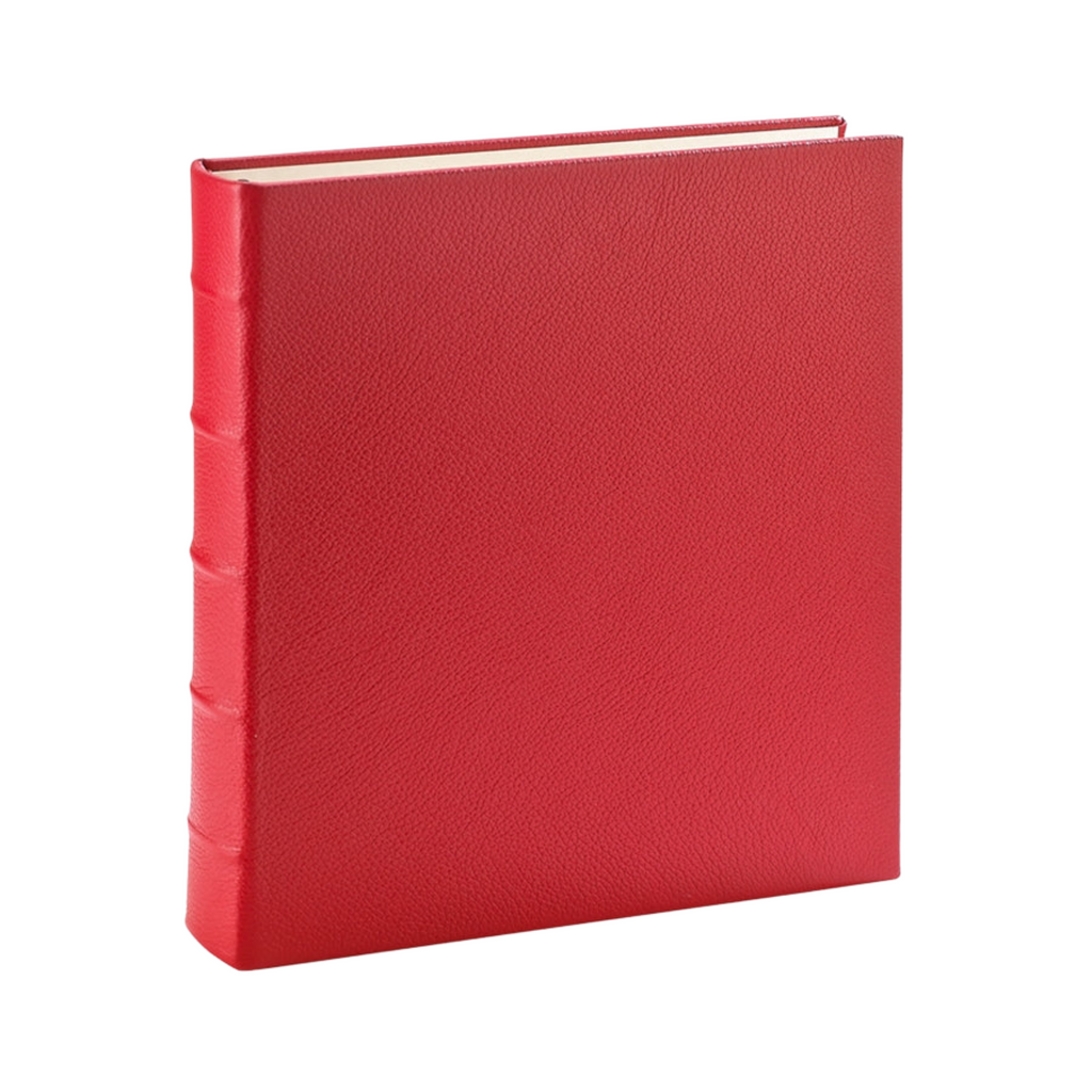 Personalize Pebble Grain Leather Large 3-Ring Clear Pocket Album - The Well Appointed House