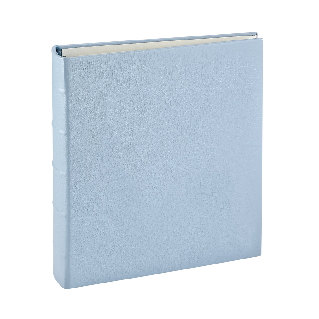 Personalize Pebble Grain Leather Large 3-Ring Clear Pocket Album - The Well Appointed House