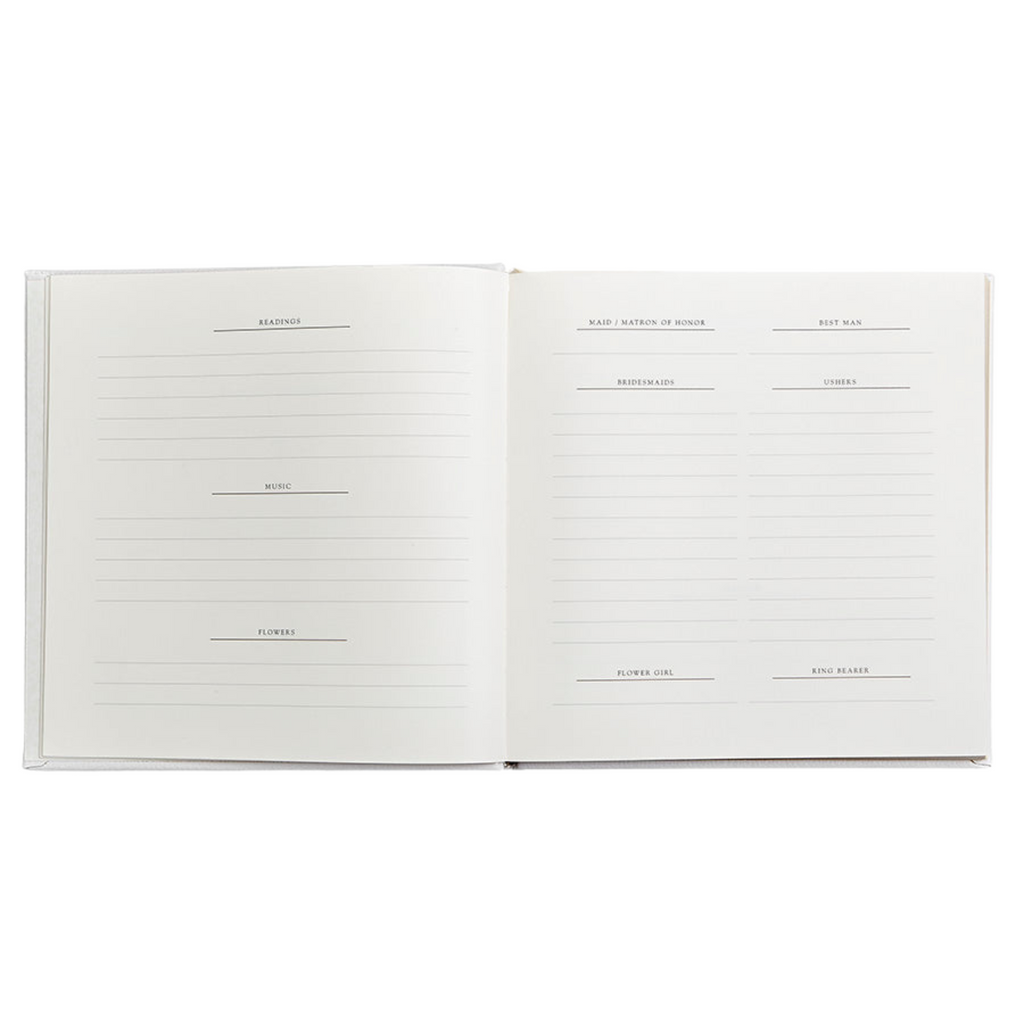 Personalize Pebble Grain Leather Wedding Journal - The Well Appointed House