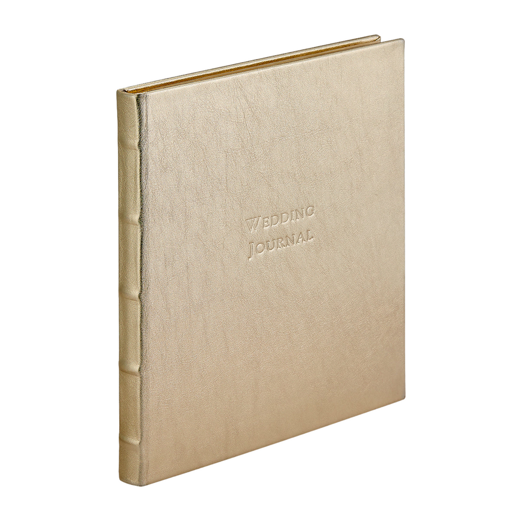 Personalize Pebble Grain Leather Wedding Journal - The Well Appointed House