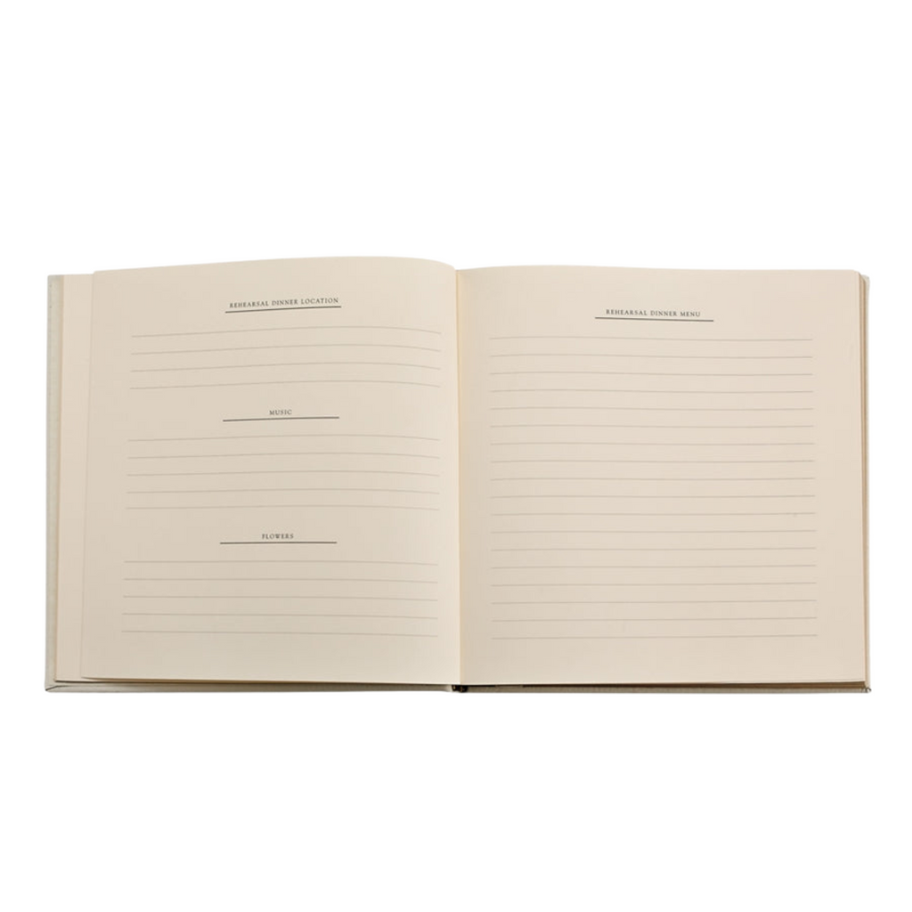 Personalize Pebble Grain Leather Wedding Journal - The Well Appointed House