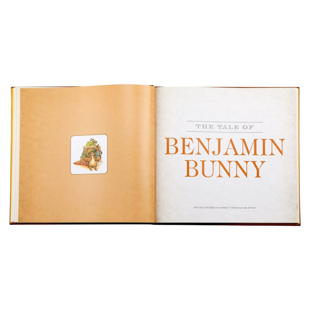 Personalize The Classic Tale of Peter Rabbit Tan Bonded Leather Book - The Well Appointed House