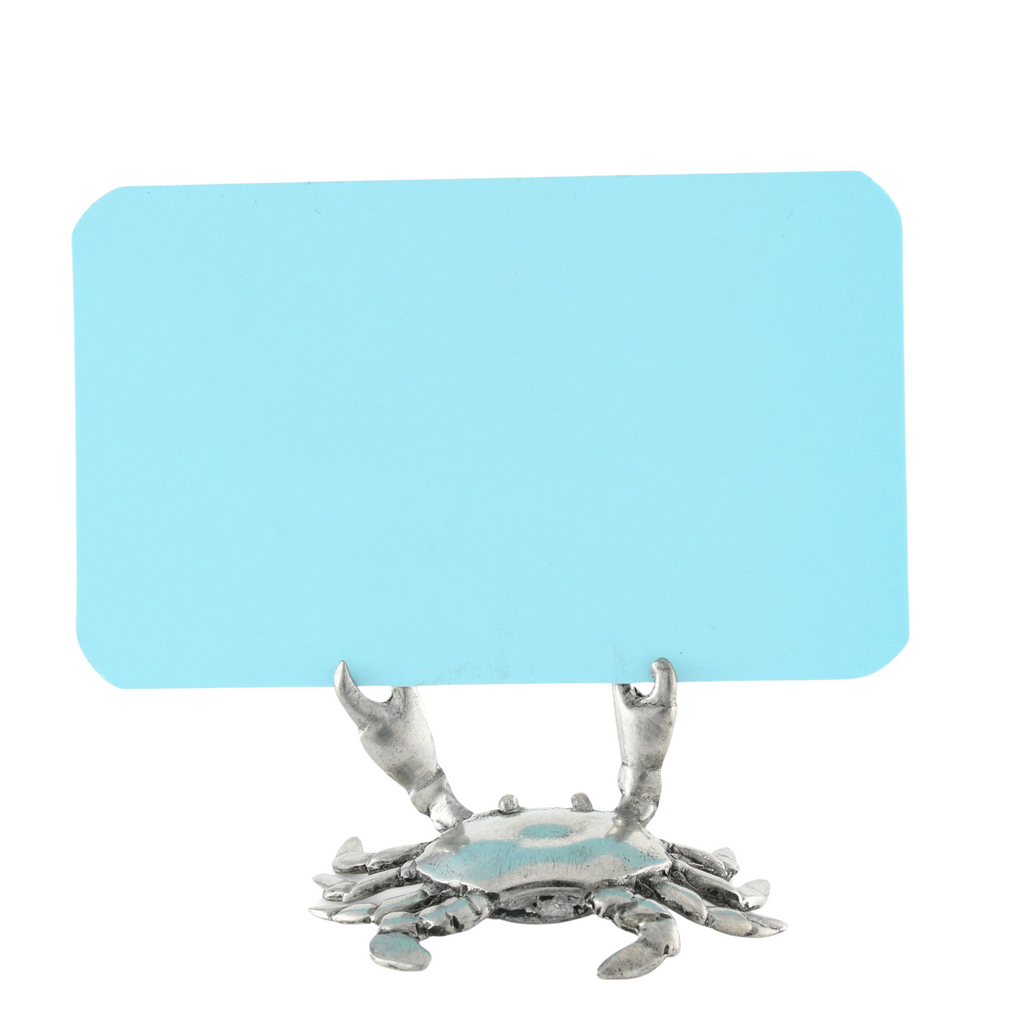 Pewter Crab Place Card Holder - The Well Appointed House