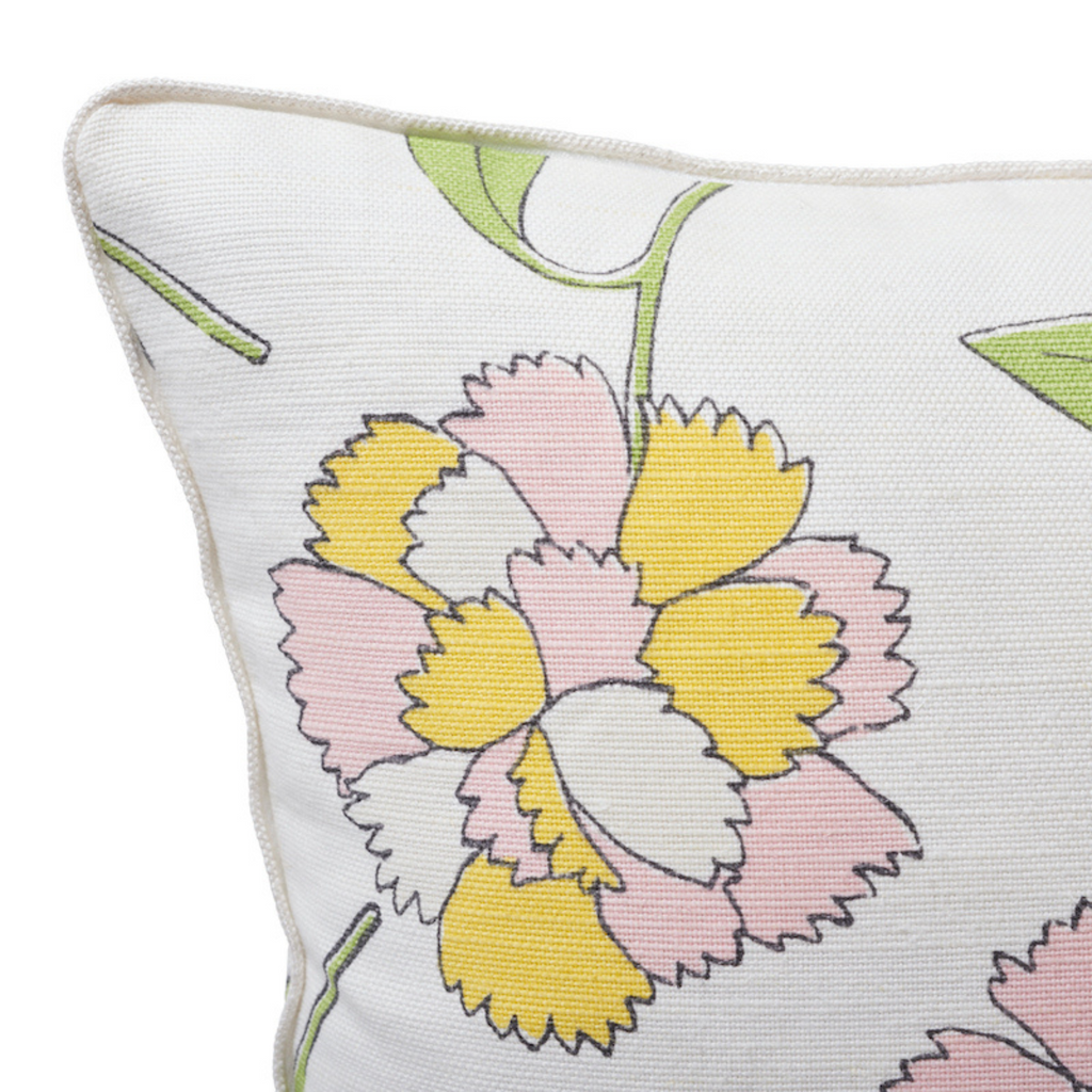 Pink Lemonade Floral Bouquet 18" Throw Pillow - The Well Appointed House