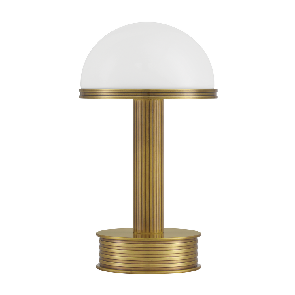 Promenade Brass Cordless Table Lamp - The Well Appointed House