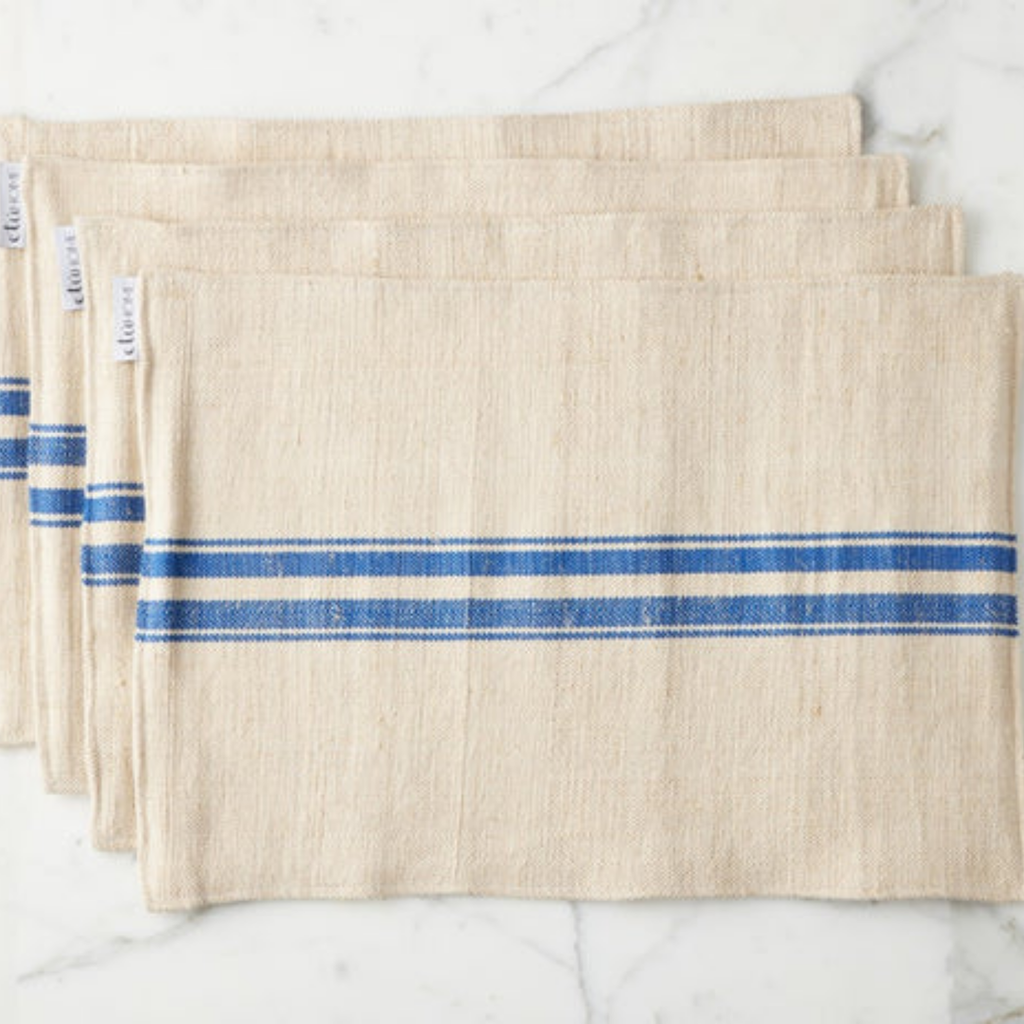 Set of 4 Striped Placemats - The Well Appointed House