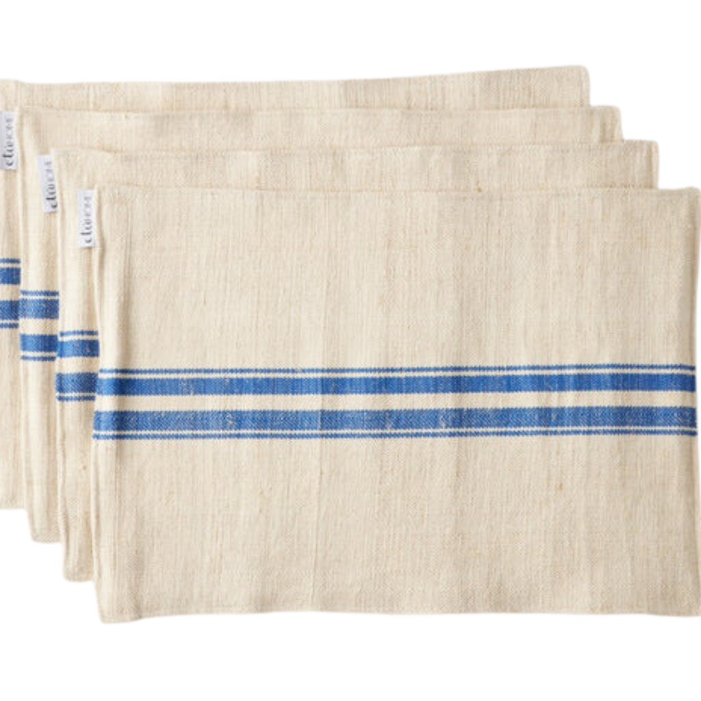 Set of 4 Striped Placemats - The Well Appointed House