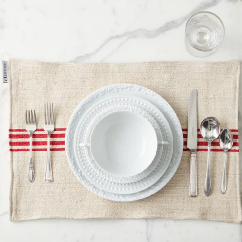 Set of 4 Striped Placemats - The Well Appointed House