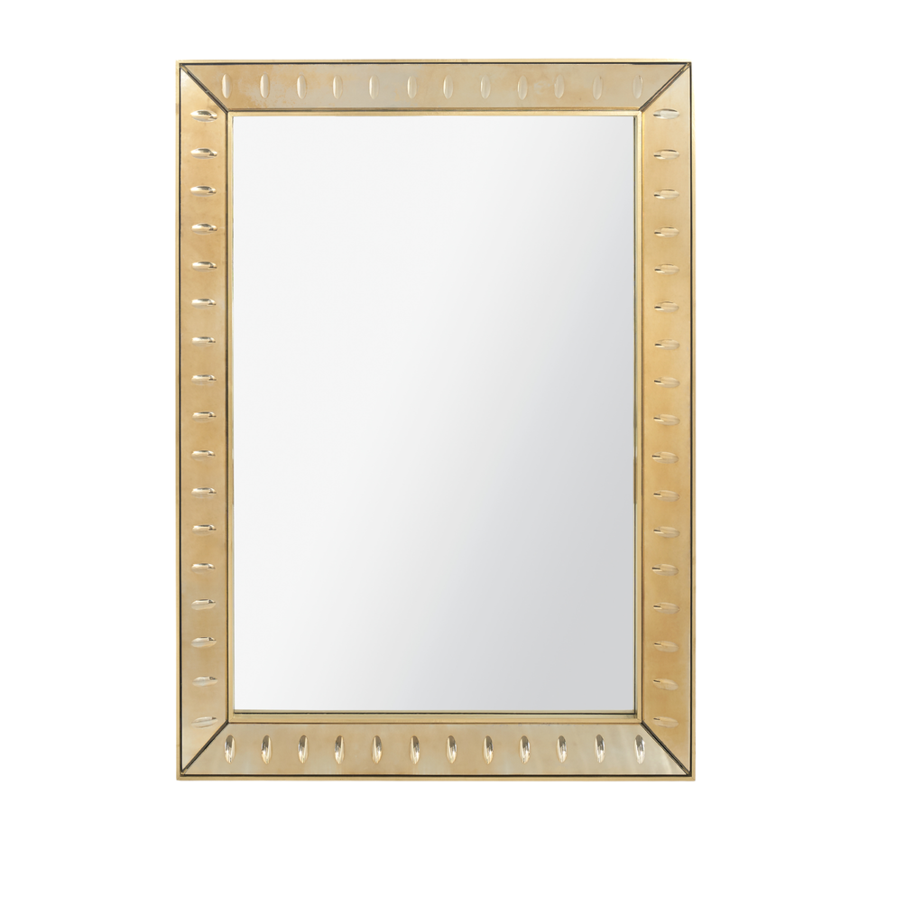 Antique Champagne Reese Mirror - The Well Appointed House