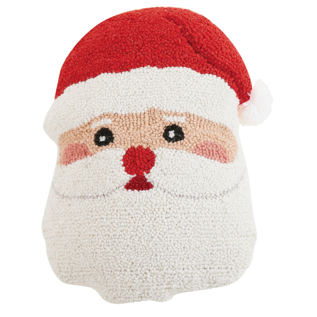 Santa's Face Decorative Hook Pillow- The Well Appointed House