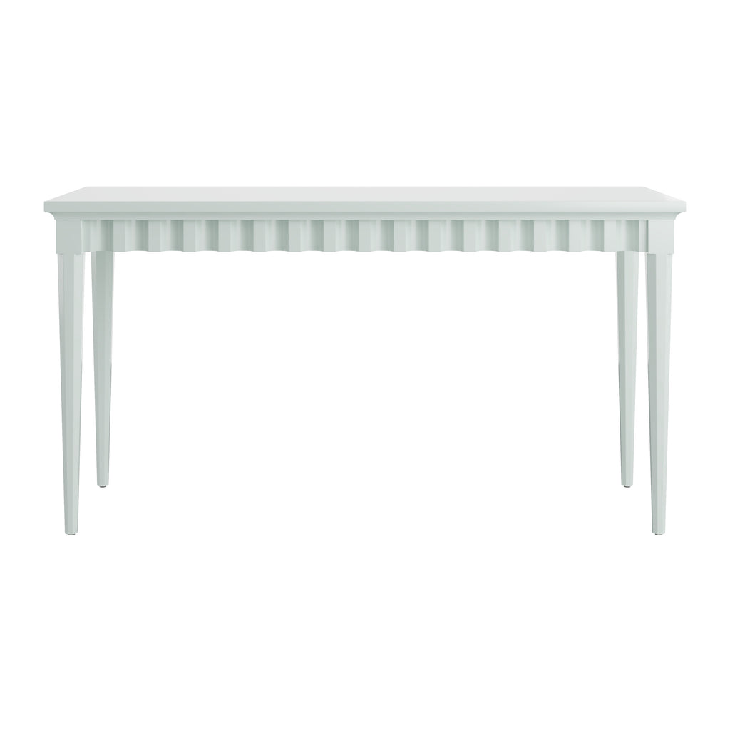 Custom Painted Scalloped Console Table - Well Appointed House