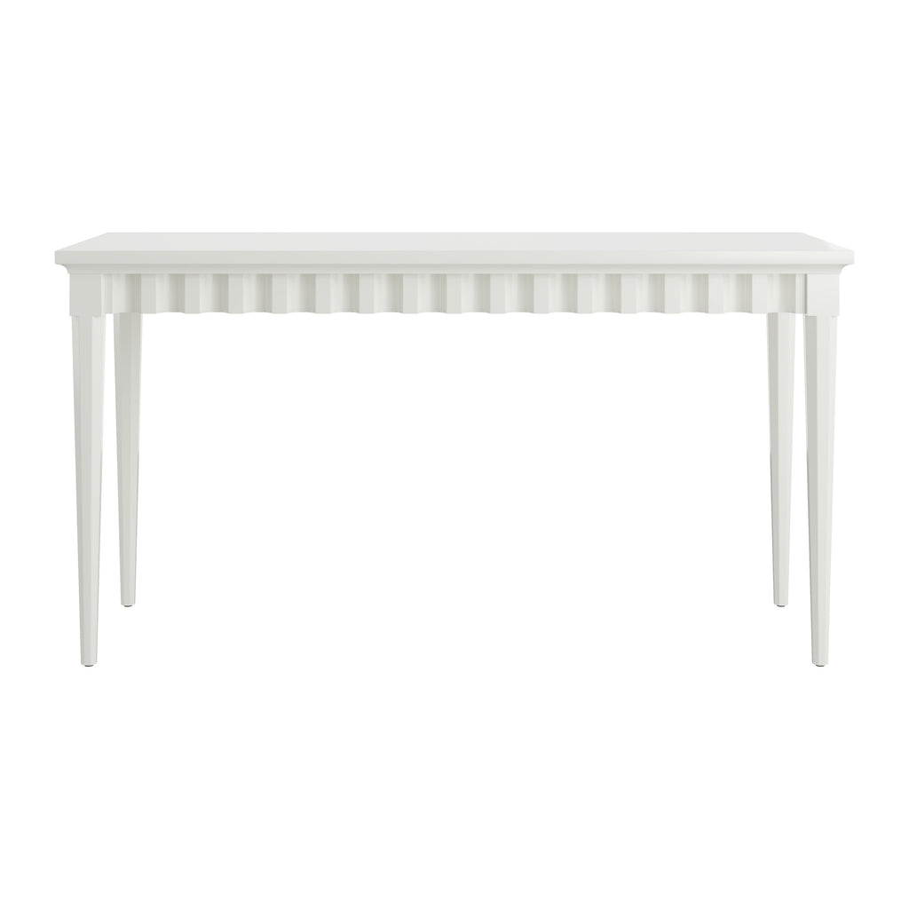 Custom Painted Scalloped Console Table - Well Appointed House