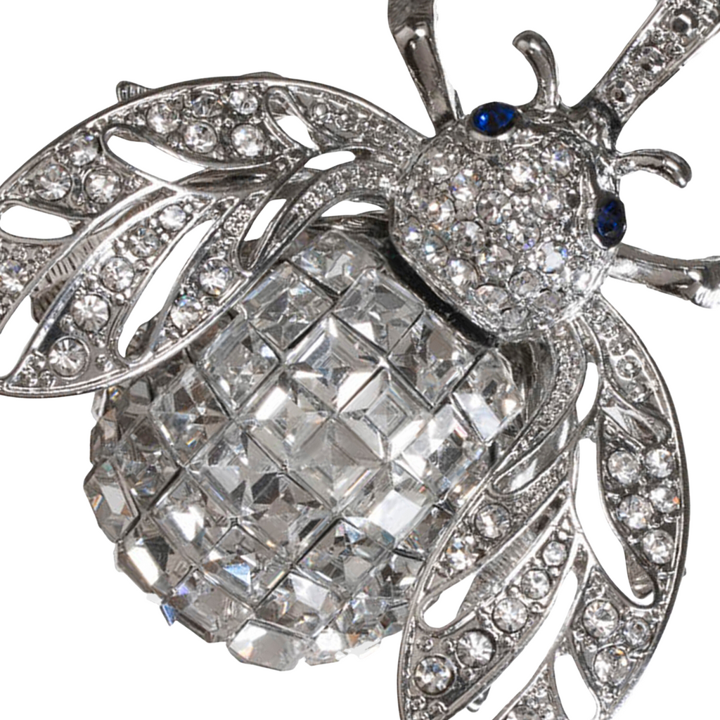 Sparkle Bee Hanging Ornament, Crystal - The Well Appointed House