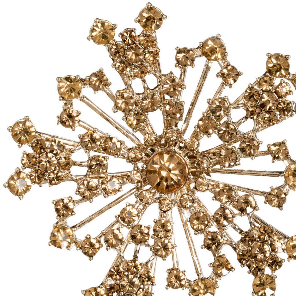 Sparkle Snowflake Ornament, Topaz - The Well Appointed House