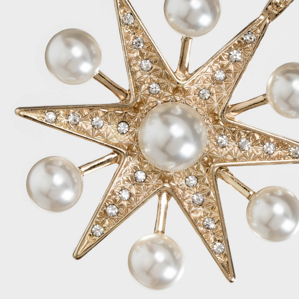 Sputnik Pearl Star Ornament - The Well Appointed House