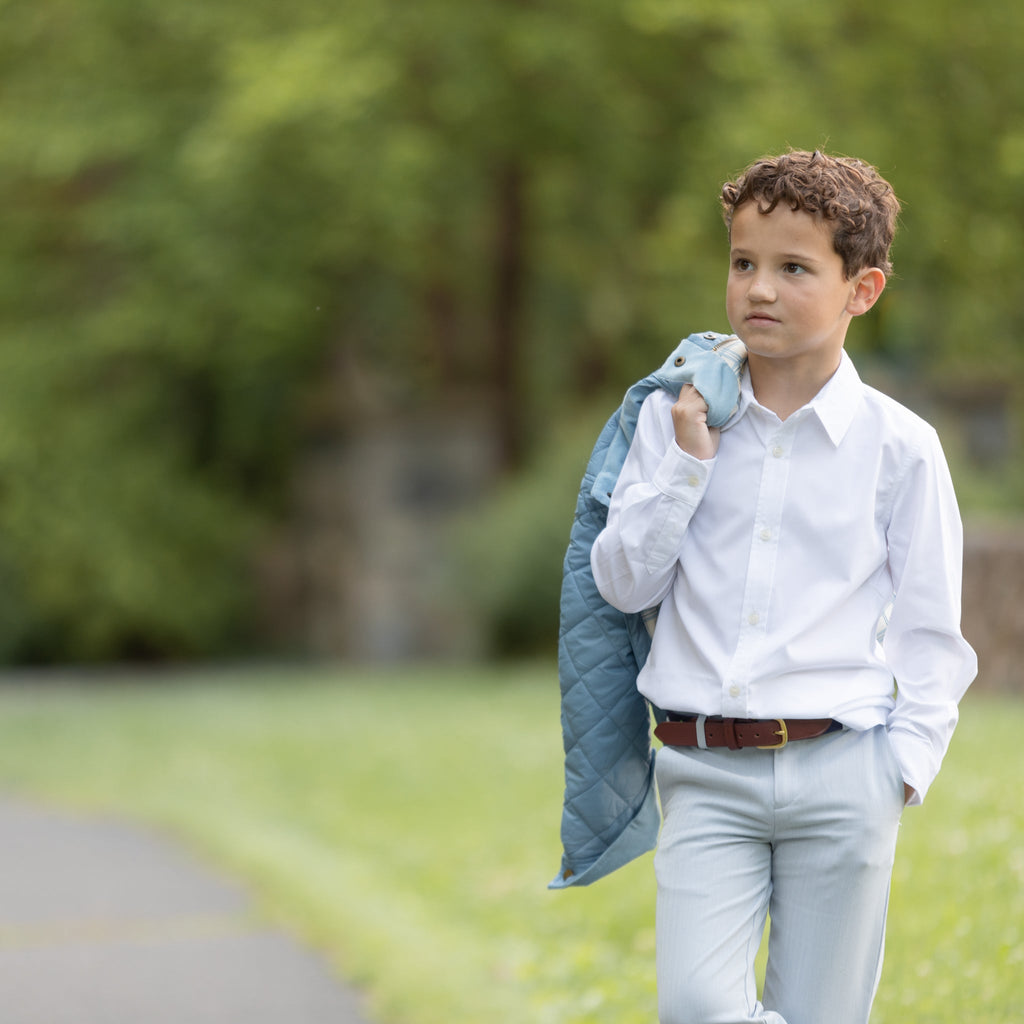 Bennett Button Down in Classic White - The Well Appointed House