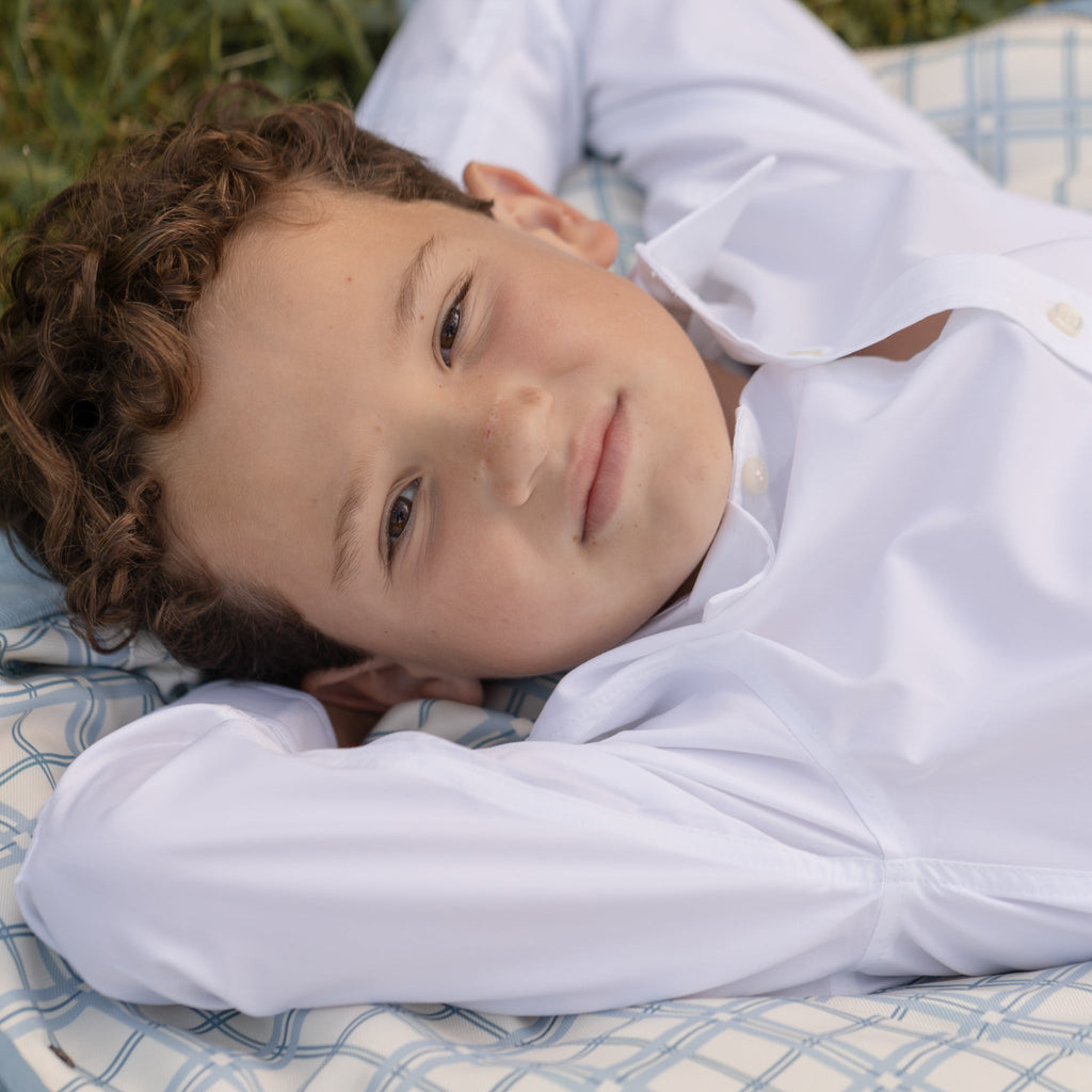 Bennett Button Down in Classic White - The Well Appointed House