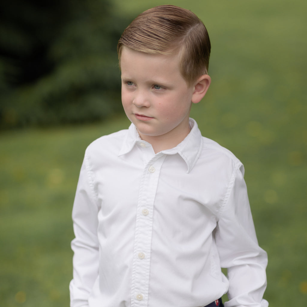 Bennett Button Down in Classic White - The Well Appointed House